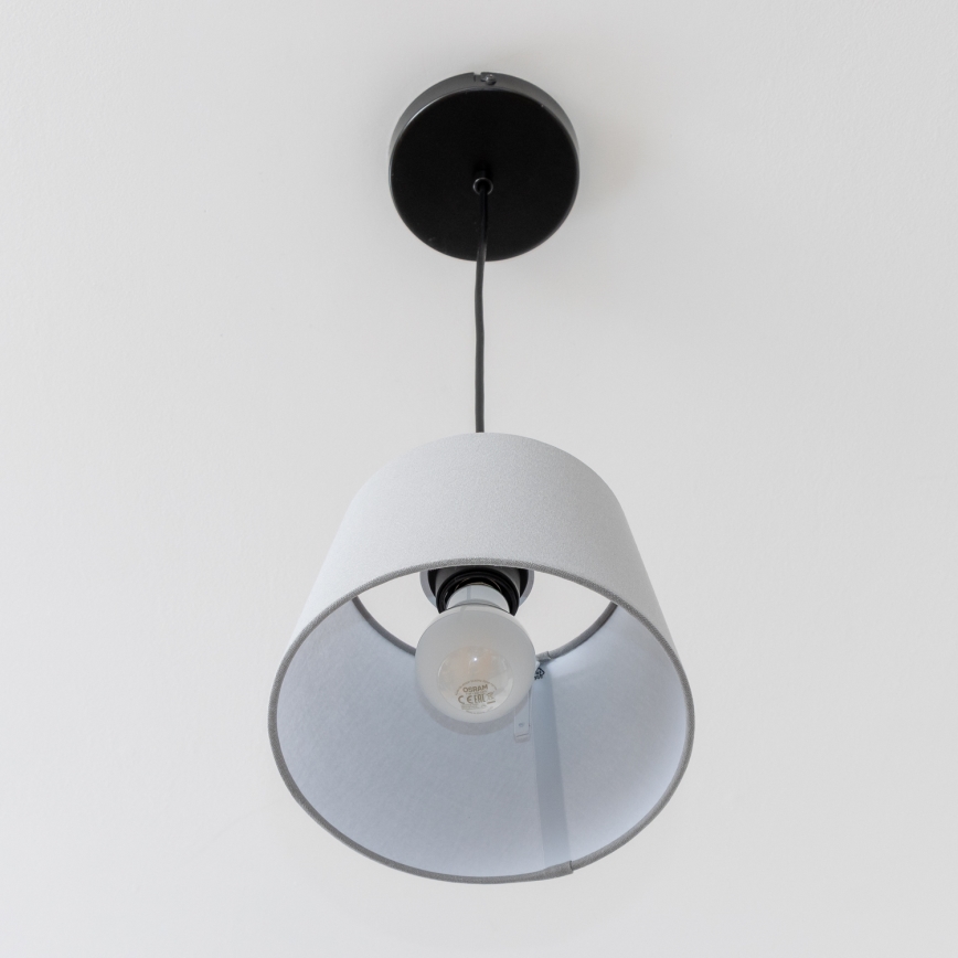 Brilagi - LED-люстра на тросе CERIA 1xE27/40W/230V, диаметр 20,5 см, серая