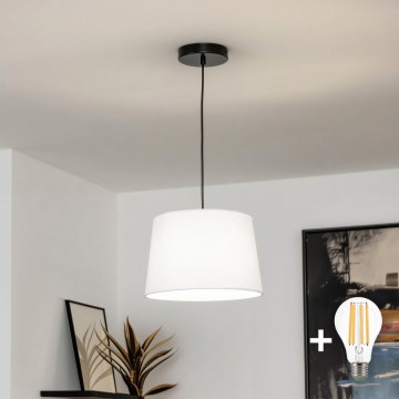 Brilagi - LED-люстра на тросе CERIA 1xE27/40W/230V, диаметр 30 см, белая