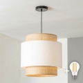 Brilagi - LED-люстра на тросе CERIA 1xE27/40W/230V диаметр 30 см черная/бежевая/белая