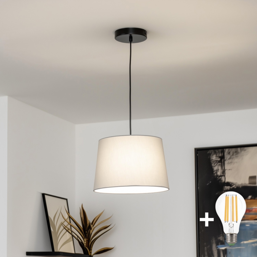 Brilagi - LED-люстра на тросе CERIA 1xE27/40W/230V диаметр 30 см серая