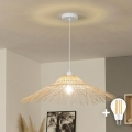 Brilagi - LED-люстра на тросе CERIA BOHO 1xE27/40W/230V, диам. 70 см бамбук