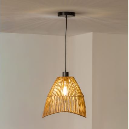 Brilagi - LED-люстра на тросе CERIA BOHO 1xE27/40W/230V, диаметр 30 см, коричневая