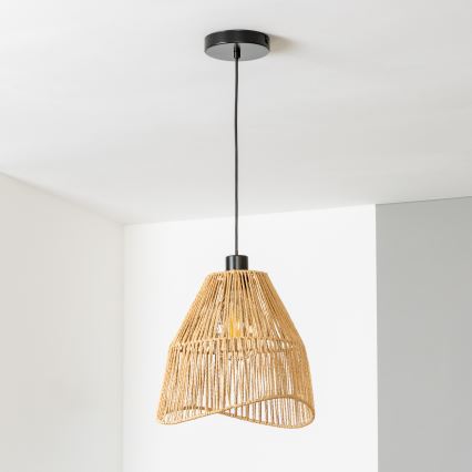 Brilagi - LED-люстра на тросе CERIA BOHO 1xE27/40W/230V, диаметр 30 см, коричневая