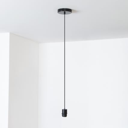 Brilagi - LED-люстра на тросе CERIA BOHO 1xE27/40W/230V, диаметр 50 см, чёрная/коричневая