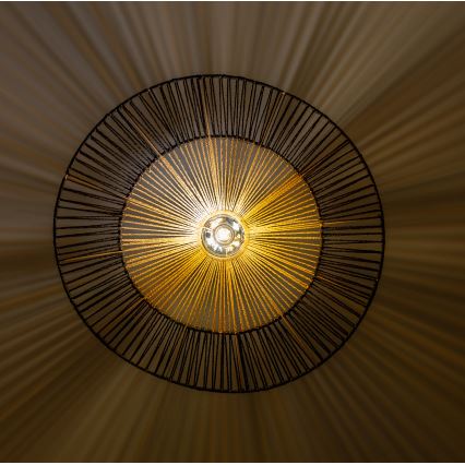 Brilagi - LED-люстра на тросе CERIA BOHO 1xE27/40W/230V, диаметр 80 см, черный/коричневый