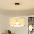 Brilagi - LED-люстра на тросе CERIA BOHO 1xE27/40W/230V Ø 40 см бамбук