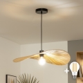 Brilagi - LED-люстра на тросе CERIA BOHO 1xE27/40W/230V Ø 60 см рафия
