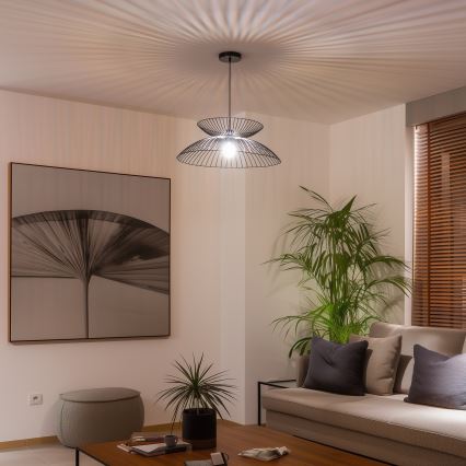 Brilagi - LED-люстра на тросе CERIA WIRE 1xE27/40W/230V, диаметр 60 см, черная