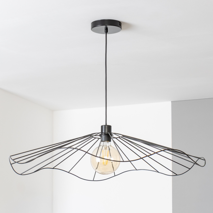 Brilagi - LED люстра на тросе CERIA WIRE 1xE27/40W/230V, диаметр 80 см, чёрная