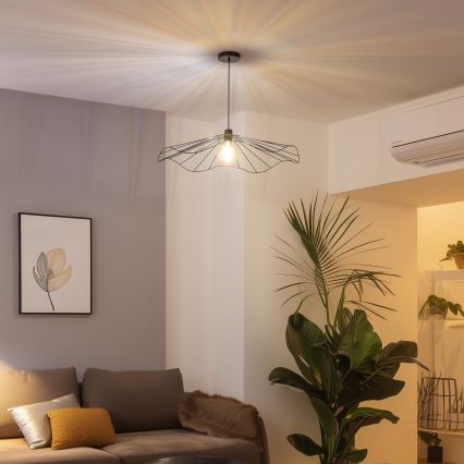Brilagi - LED люстра на тросе CERIA WIRE 1xE27/40W/230V, диаметр 80 см, чёрная