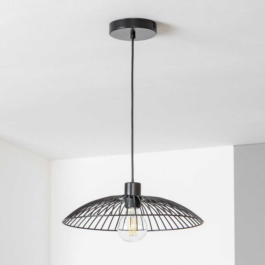 Brilagi - LED-люстра на тросе CERIA WIRE 1xE27/40W/230V Ø 26 см чёрная