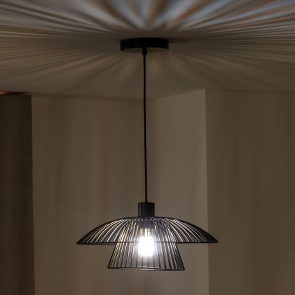 Brilagi - LED-люстра на тросе CERIA WIRE 1xE27/40W/230V Ø 38 см чёрная