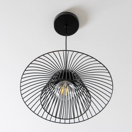 Brilagi - LED-люстра на тросе CERIA WIRE 1xE27/40W/230V Ø 38 см чёрная