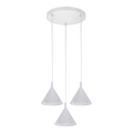 BRILAGI - LED Люстра на тросе CONE TRIPLE ROUND 3xGX53/15W/230V белая
