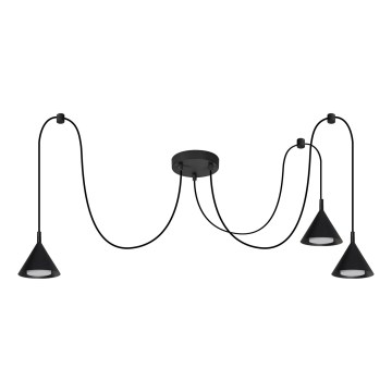 BRILAGI - LED Люстра на тросе CONE TRIPLE SPIDER 3xGX53/15W/230V черная