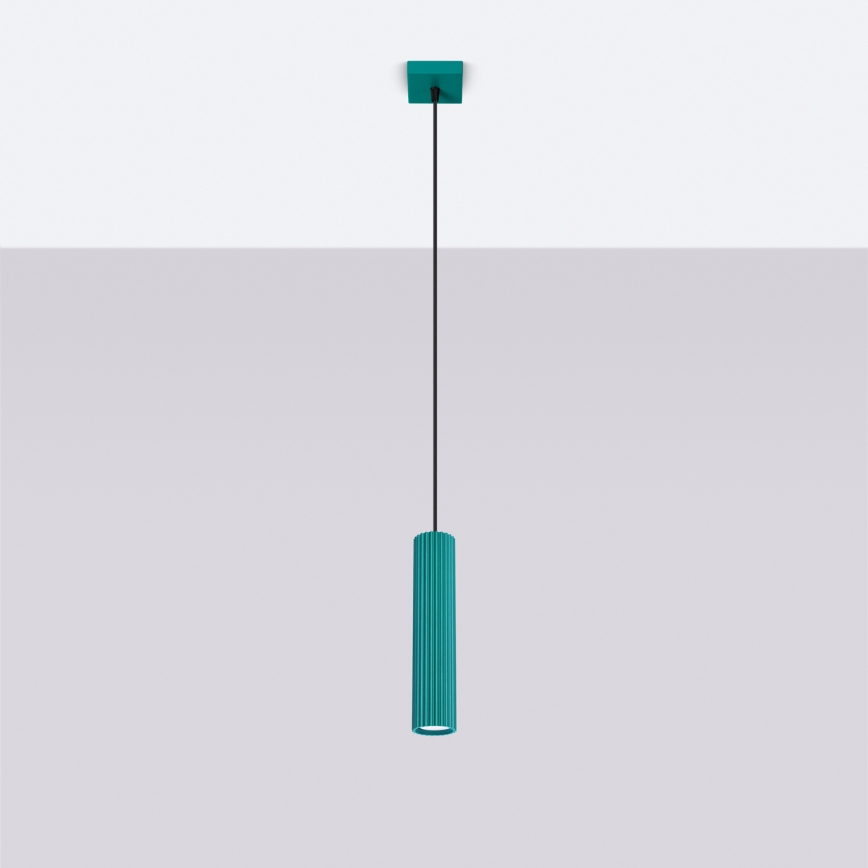 Brilagi - LED-люстра на тросе CRESTO 1xGU10/10W/230V бирюзовая