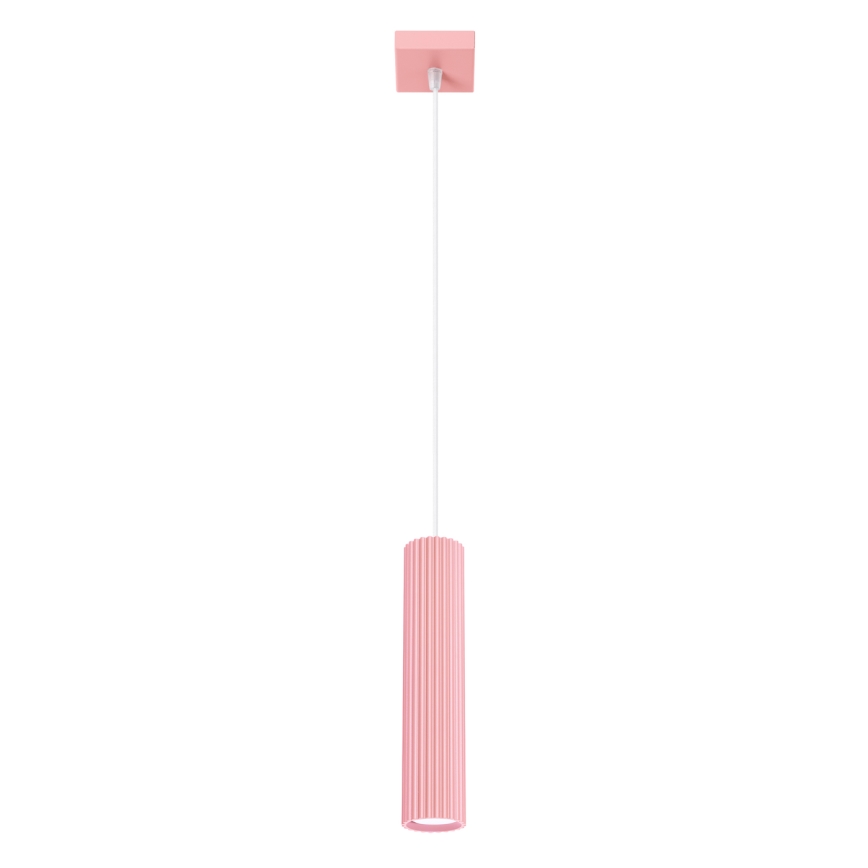 Brilagi - LED люстра на тросе CRESTO 1xGU10/10W/230V розовая