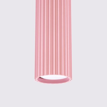Brilagi - LED люстра на тросе CRESTO 1xGU10/10W/230V розовая