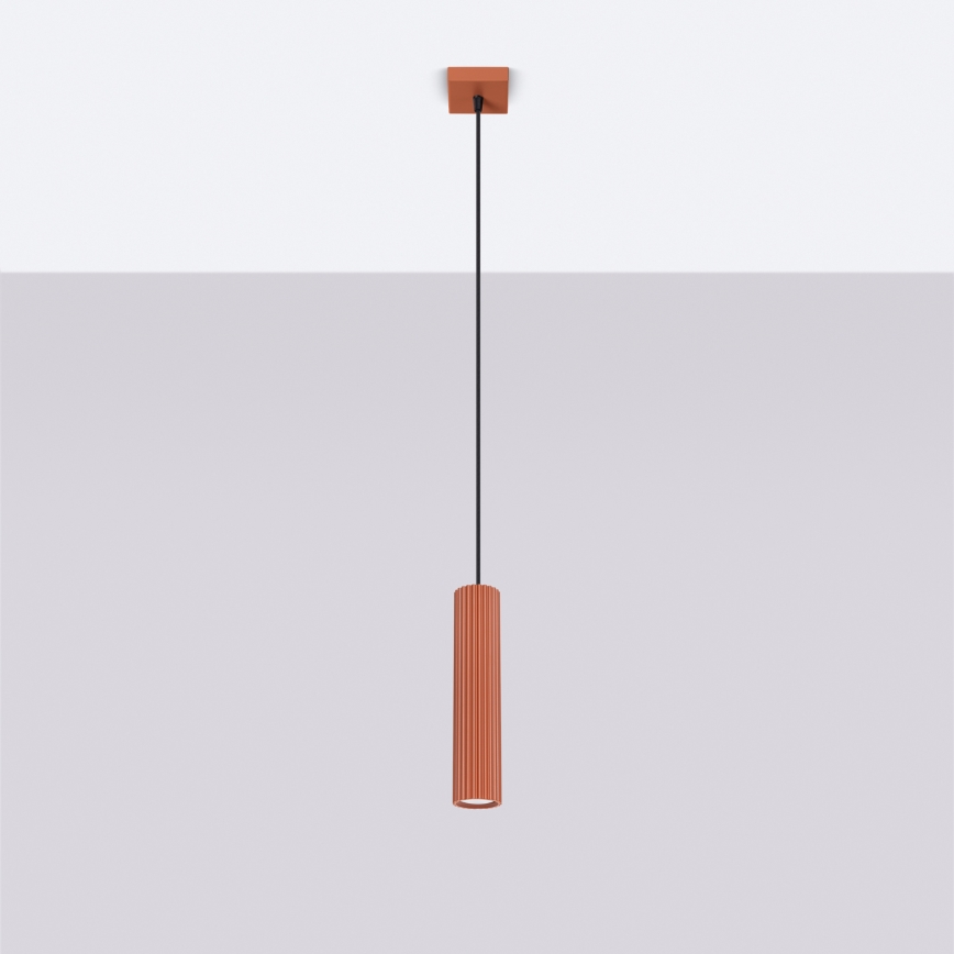 Brilagi - LED-люстра на тросе CRESTO 1xGU10/10W/230V красная