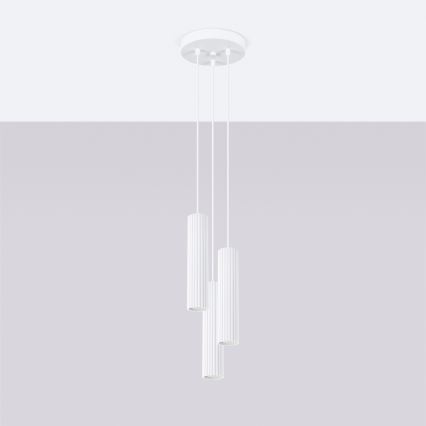 Brilagi - LED-люстра на тросе CRESTO 3xGU10/10W/230V белая