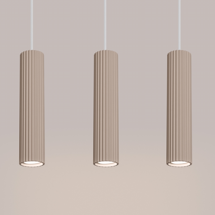Brilagi - LED-люстра на тросе CRESTO 3xGU10/10W/230V тауп