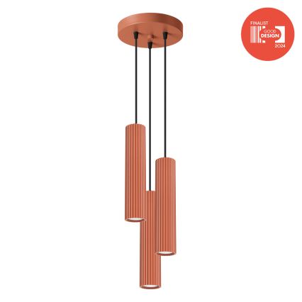 Brilagi - LED-люстра на тросе CRESTO 3xGU10/10W/230V красная