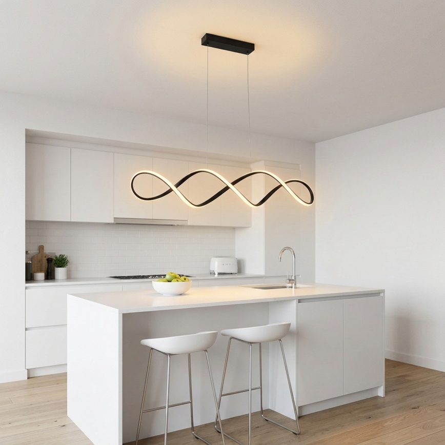 BRILAGI - LED люстра на тросе DNA LED/41W/230V 4100K черная
