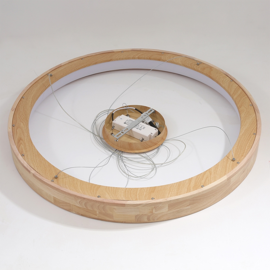 Brilagi - LED-люстра на подвесном тросе FALCON WOOD LED/60W/230V 3000/4000/6000K диаметр 80 см дерево