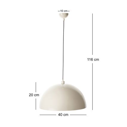 BRILAGI - LED-люстра на тросе METALO 1xE27/40W/230V диам. 40 см бежевый/медный