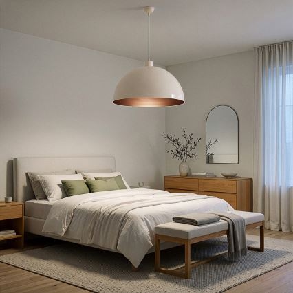 BRILAGI - LED-люстра на тросе METALO 1xE27/40W/230V Ø 60 см бежевая/медная