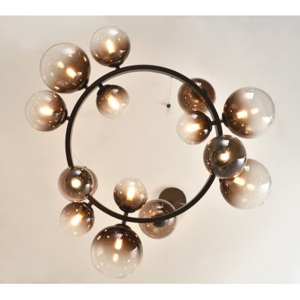 Brilagi - LED-люстра на тросе MILLA 15xG9/3W/230V коричневая/дымчато-коричневая