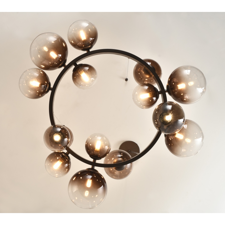 Brilagi - LED-люстра на тросе MILLA 15xG9/3W/230V коричневая/дымчато-коричневая