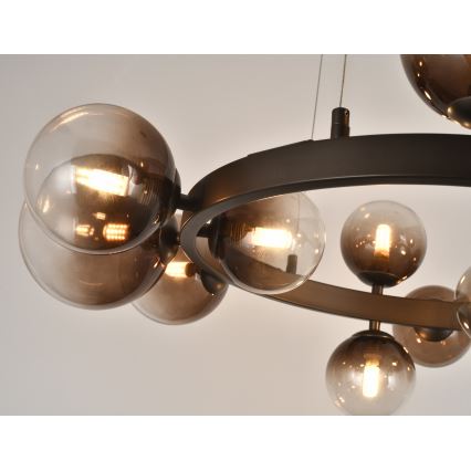 Brilagi - LED-люстра на тросе MILLA 15xG9/3W/230V коричневая/дымчато-коричневая