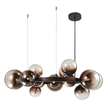 Brilagi - LED-люстра на тросе MILLA 15xG9/3W/230V коричневая/дымчато-коричневая