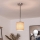Brilagi - LED люстра на тросе NUBILA 1xE27/60W/230V диаметр 14 см чёрный/светло-коричневый