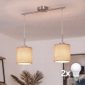 Brilagi - LED люстра на тросе NUBILA 2xE27/60W/230V светло-коричневая