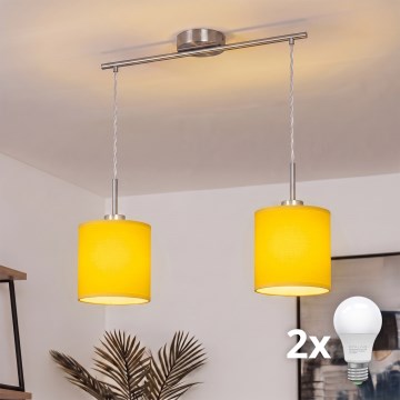 Brilagi - LED-люстра на тросе NUBILA 2xE27/60W/230V жёлтая
