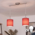 Brilagi - LED-люстра на тросе NUBILA 2xE27/60W/230V красная