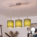 Brilagi - LED-люстра на тросе NUBILA 3xE27/60W/230V зелёная