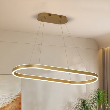 Brilagi - LED люстра на тросе PONDIE LED/44W/230V 80x30 см золотая
