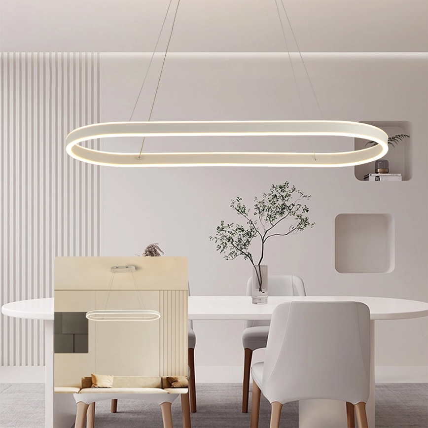 Brilagi - LED-люстра на тросе PONDIE LED/45W/230V 80x30 см белая