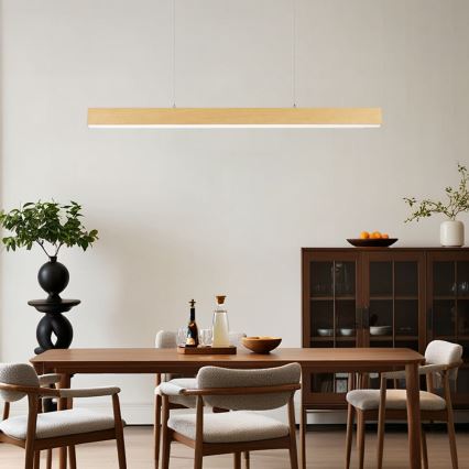 Brilagi - LED-люстра на тросе SLEEKLINE LED/40W/230V 3000/4500/6000K с отделкой под дуб