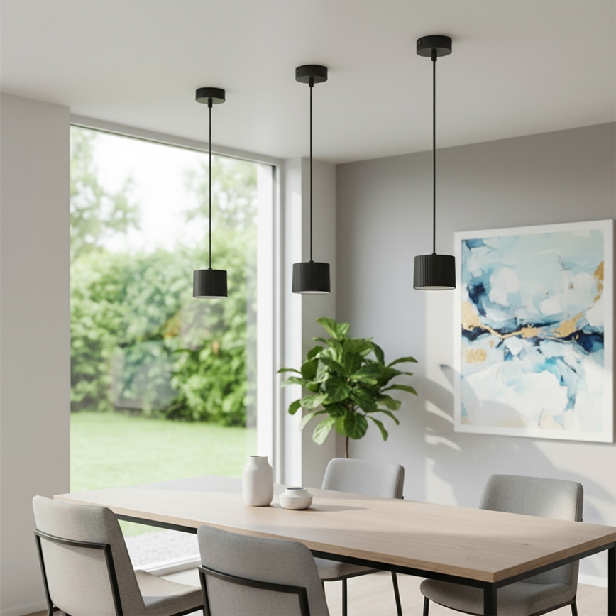 Brilagi - LED Люстра на тросе STRIPY 1xGX53/15W/230V чёрная