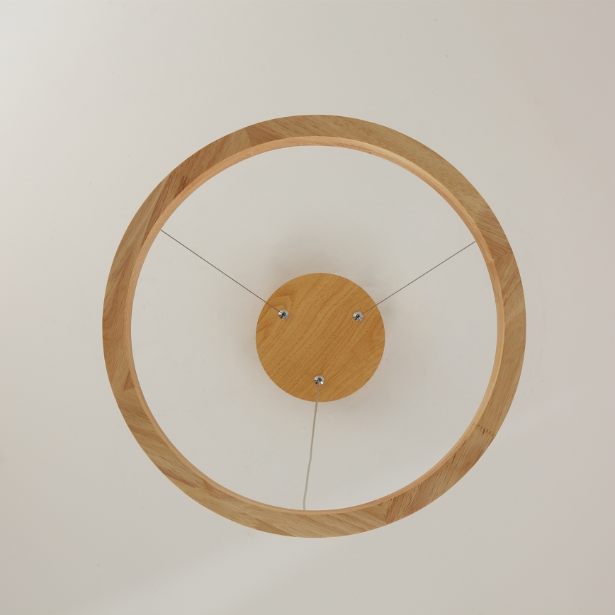 Brilagi - LED-люстра на тросе UMEA WOOD LED/30W/230V, Ø 40 см, дерево