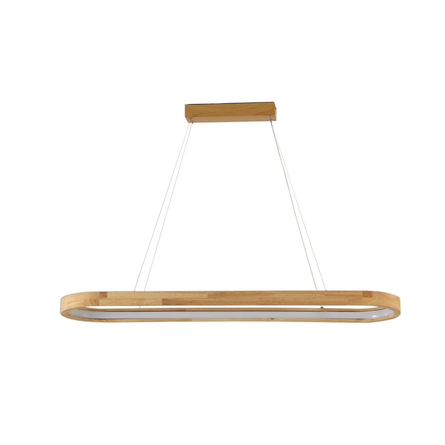 Brilagi - LED Люстра на тросе UMEA WOOD LED/40W/230V 90x22 cm каучуковое дерево