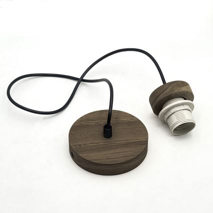 Brilagi - LED Люстра на тросі ANTHONY 1xE27/60W/230V дуб горіх/чорний