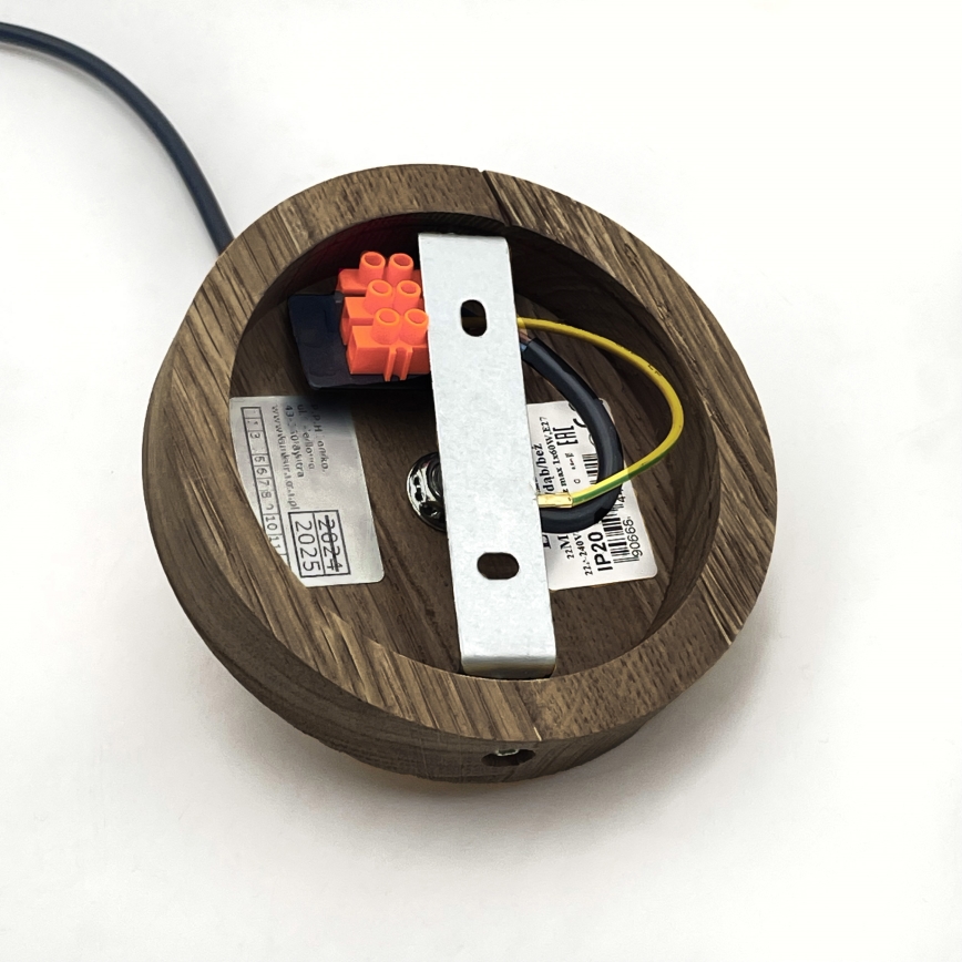 Brilagi - LED Люстра на тросі ANTHONY 1xE27/60W/230V дуб горіх/чорний