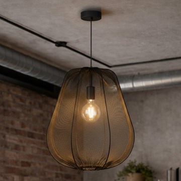 Brilagi - LED люстра на тросі ARVEN 1xE27/8W/230V діам. 37 см чорна