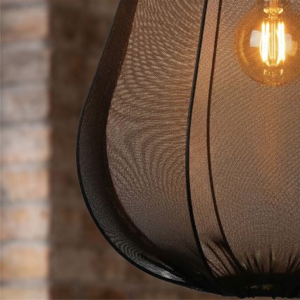 Brilagi - LED люстра на тросі ARVEN 1xE27/8W/230V діам. 37 см чорна