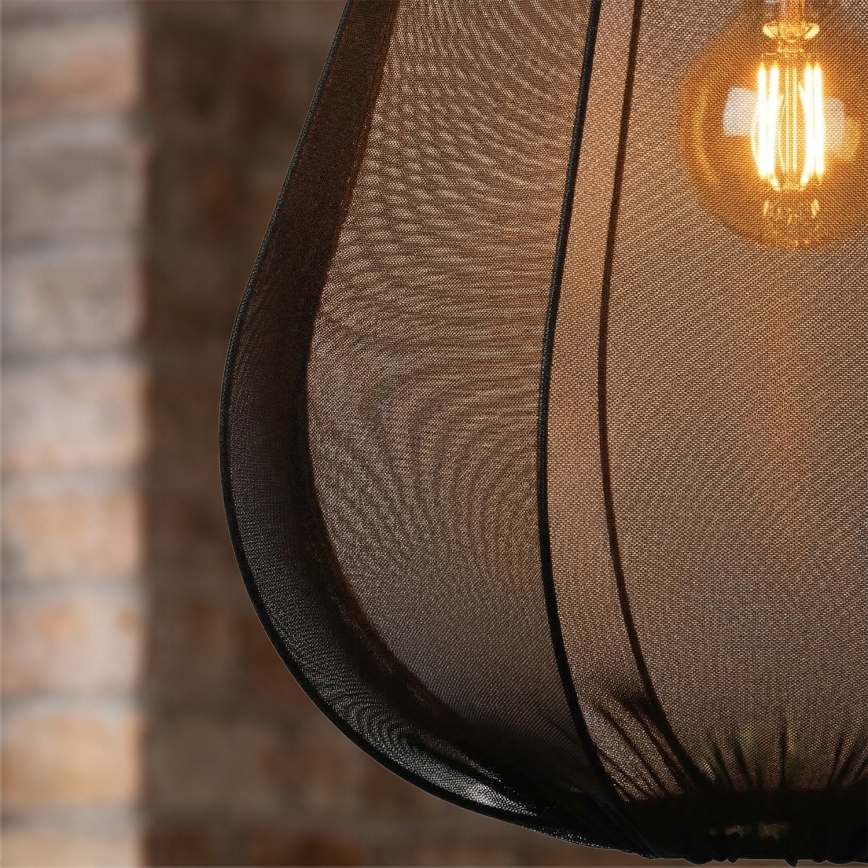 Brilagi - LED люстра на тросі ARVEN 1xE27/8W/230V діам. 37 см чорна